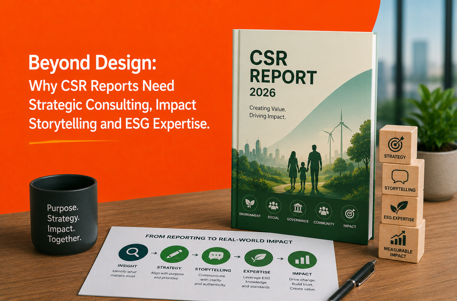 Beyond Design: Why CSR Reports Need Strategic Consulting, Impact Storytelling and ESG Expertise