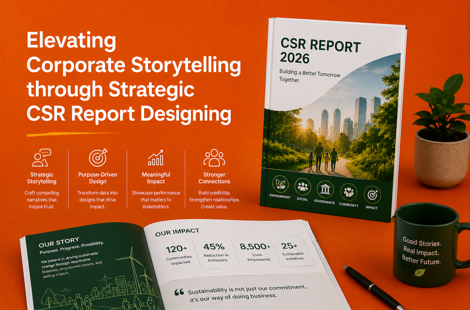 Elevating Corporate Storytelling through Strategic CSR Report Designing